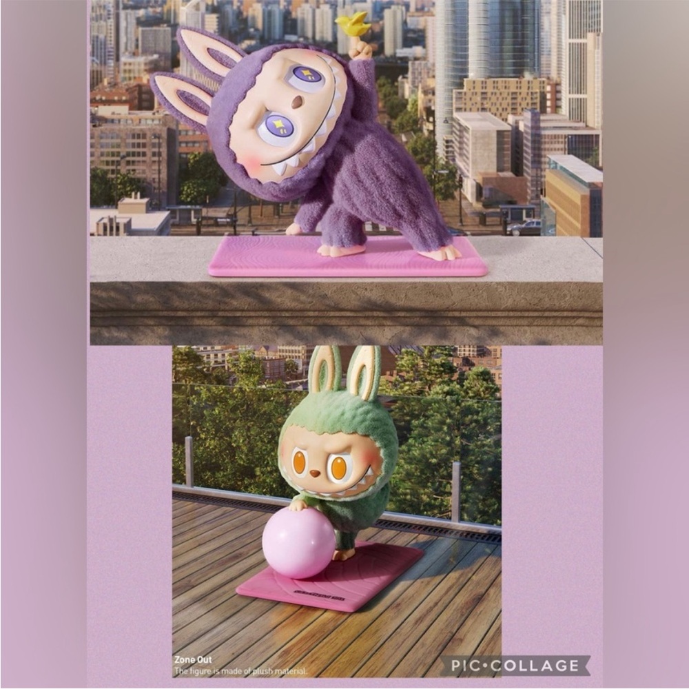 Pop Mart The Monsters Lazy Yoga Action Figure NWT Labubu - Picture 12 of 16